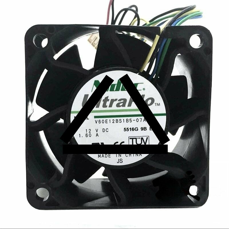 Nidec V60E12BS1B5-07A014 DC 12V 1.60A 2 Wires / 3 Wires / 4 Wires Axial Cooling Fan
