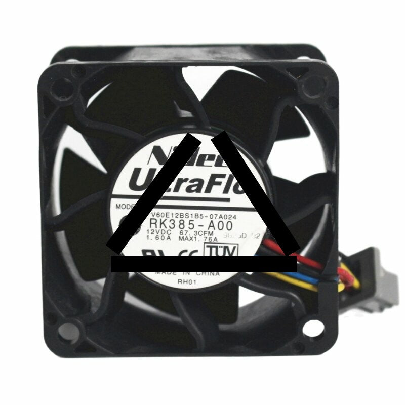 Nidec V60E12BS1B5-07A024 DC 12V 1.60A 4 Wires Axial Cooling Fan