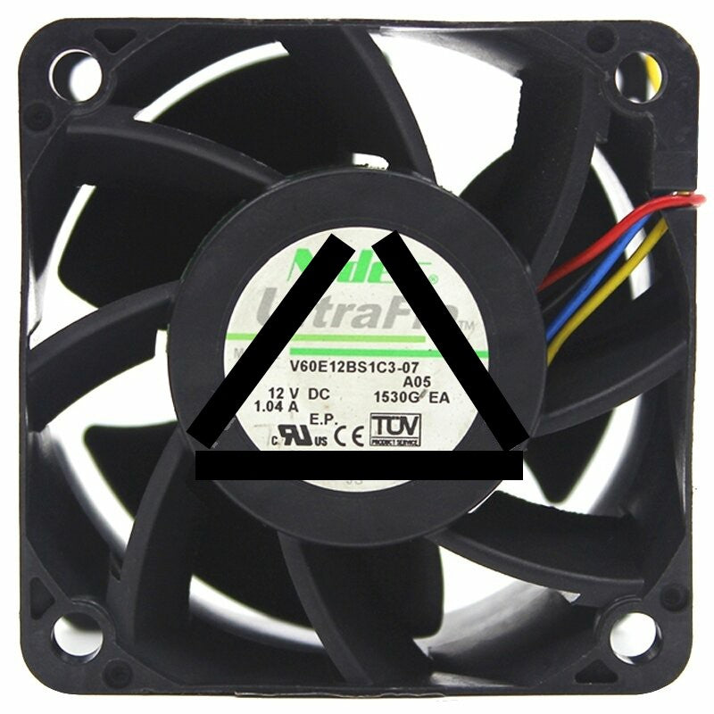Nidec V60E12BS1C3-07 12V 1.04A 4 Wires Axial Cooling Fan