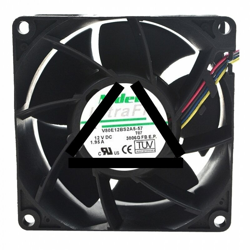 Nidec V80E12BS2A5-57 DC 12V 1.95A 2 Wires / 3 Wires / 4 Wires Axial Cooling Fan