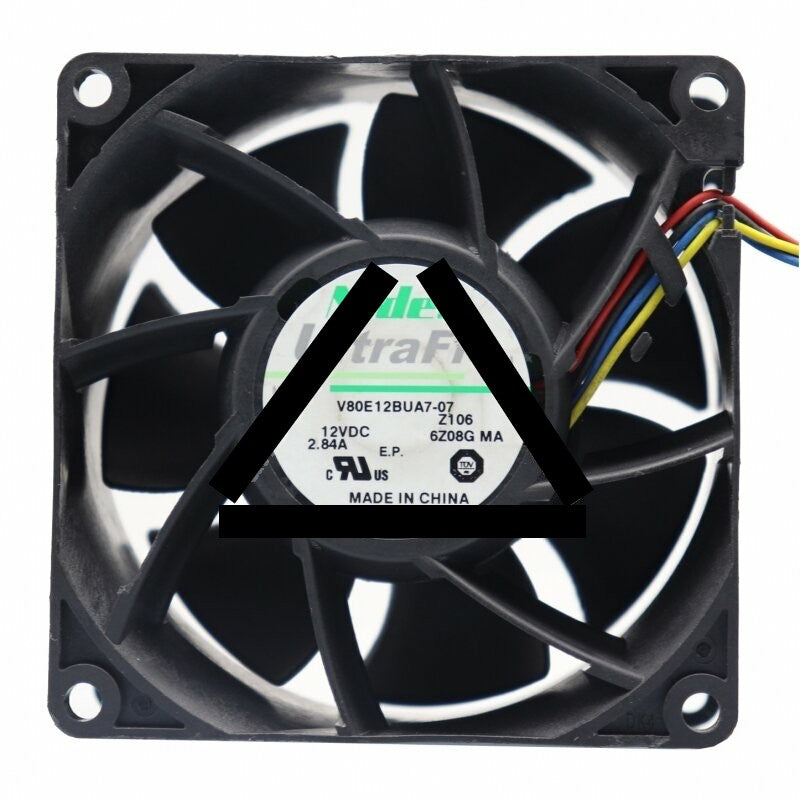 Nidec V80E12BUA7-07 DC 12V 2.84A 2 Wires / 3 Wires / 4 Wires Axial Cooling Fan
