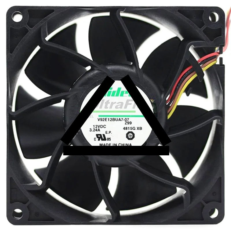 Nidec V92E12BUA7-07 12V 3.24A 4 Wires PWM Axial Fan
