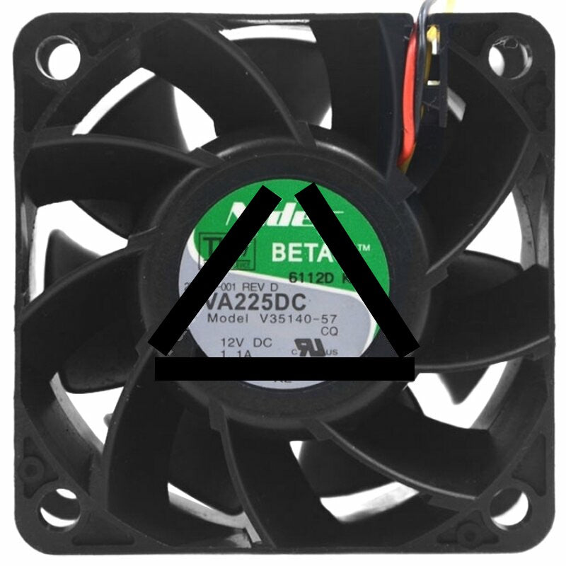 Nidec VA225DC V35140-57 DC 12V 1.1A 3 Wires Axial Cooling Fan