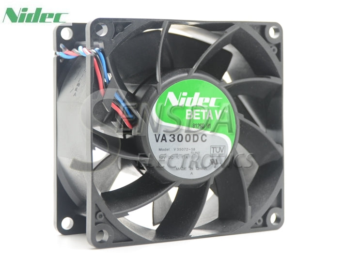NIDEC VA300DC v35072-58 8cm 80mm 80*80*38mm 8038 12v 1.1A server fan