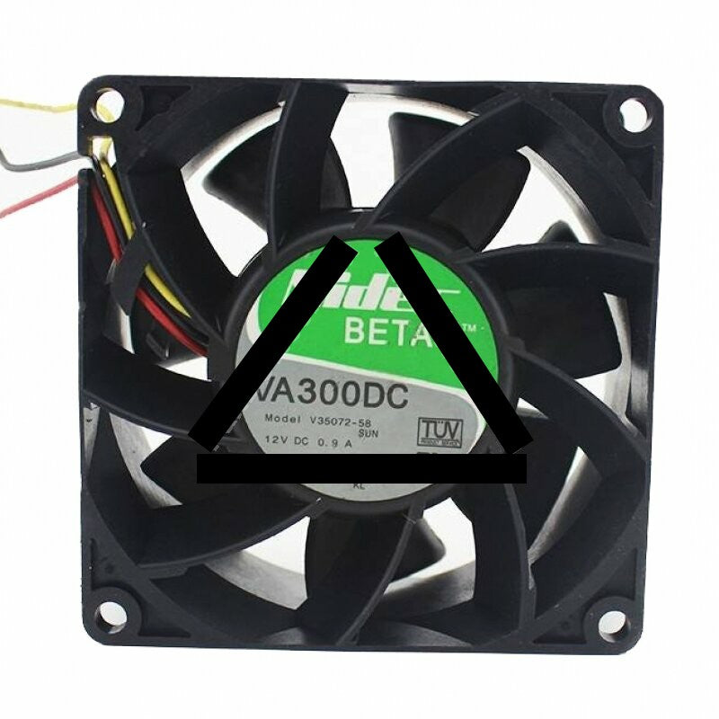 Nidec VA300DC V35072-58 DC 12V 0.9A 3 Wires Axial Cooling Fan