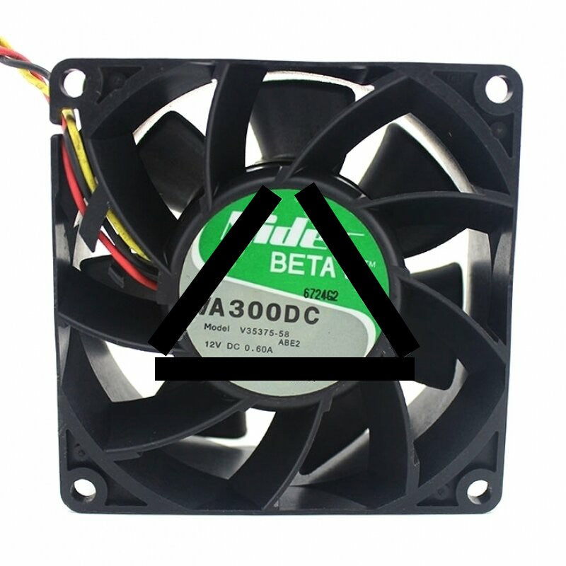 Nidec VA300DC V35375-58 DC 12V 0.6A 2 Wires / 3 Wires Axial Cooling Fan