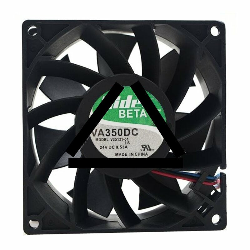 Nidec VA350DC V35131-51 DC 24V 0.53A 2 Wires Axial Cooling Fan
