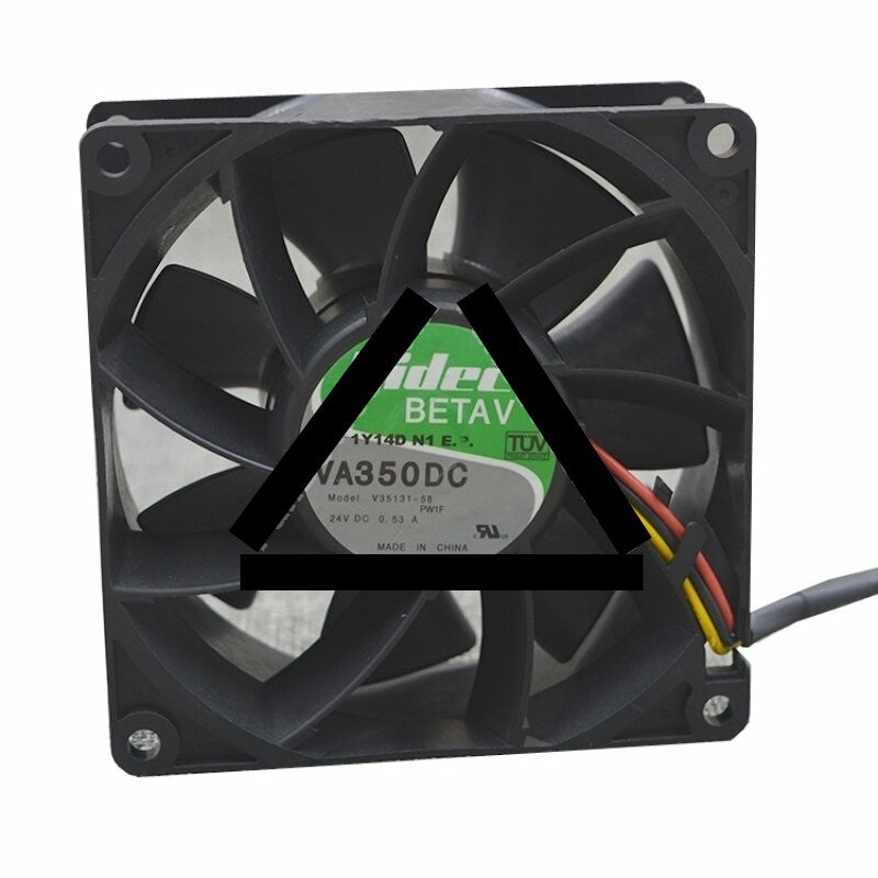 Nidec VA350DC V35131-58 DC 24V 0.53A 2 Wires / 3 Wires Axial Cooling Fan