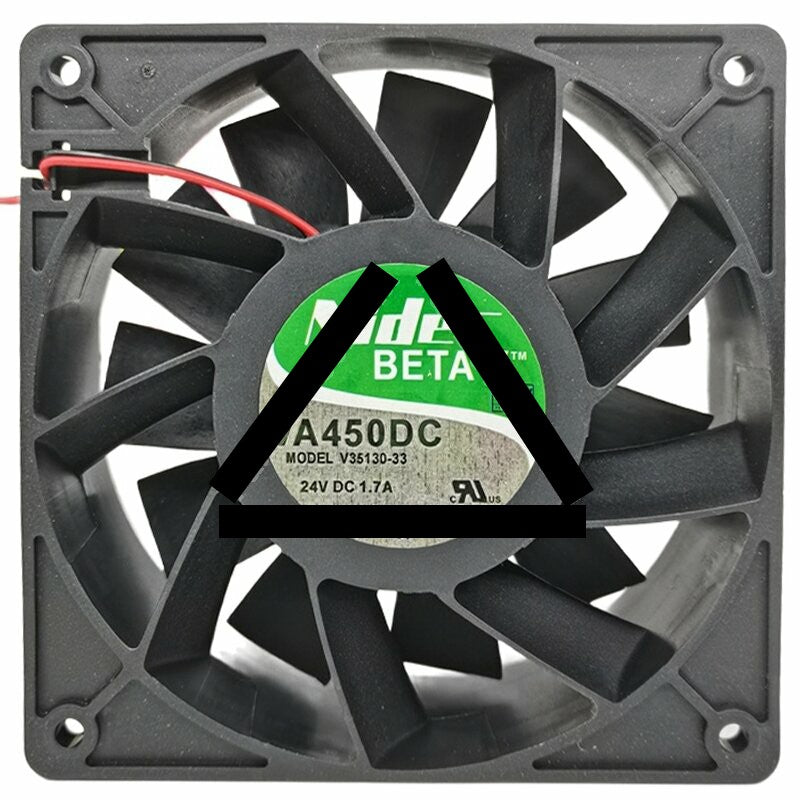 Nidec VA450DC V35130-33 DC 24V 1.7A 2 / 3 Wires Axial Cooling Fan