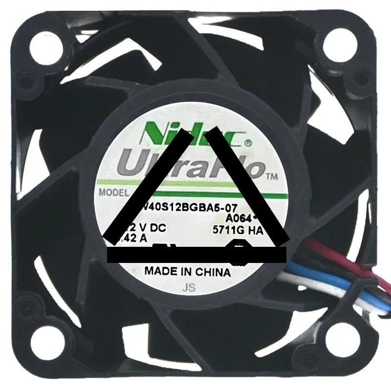 Nidec W40S12BGBA5-07 DC 12V 0.42A 2 / 3 / 4 Wires Cooling Fan
