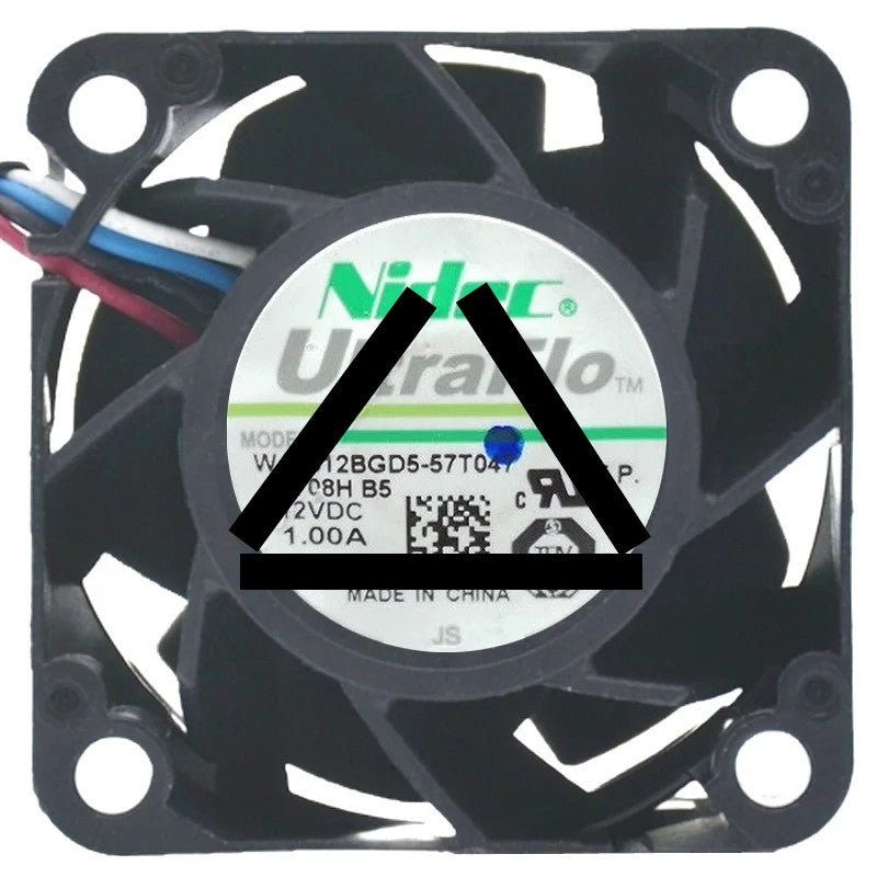 Nidec W40S12BGD5-57T047 DC 12V 1.00A 3 / 4 Wires Axial Cooling Fan