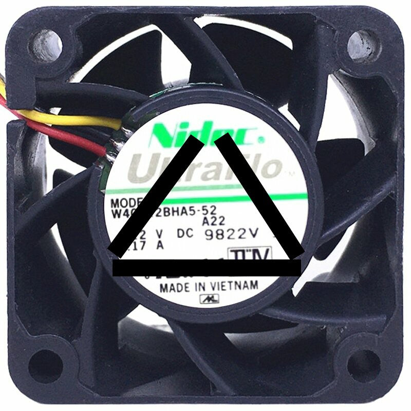 Nidec W40S12BHA5-52 DC 12V 0.17A 2 Wires / 3 Wires / 4 Wires Axial Cooling Fan