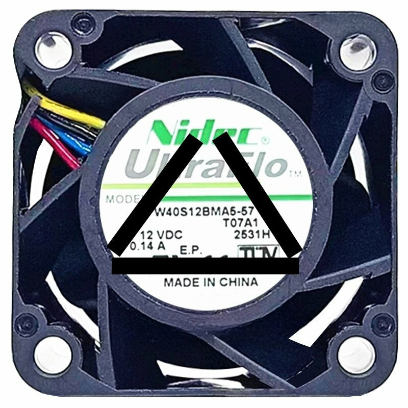 Nidec W40S12BMA5-57 12V 0.14A 4 Wires Axial Cooling Fan