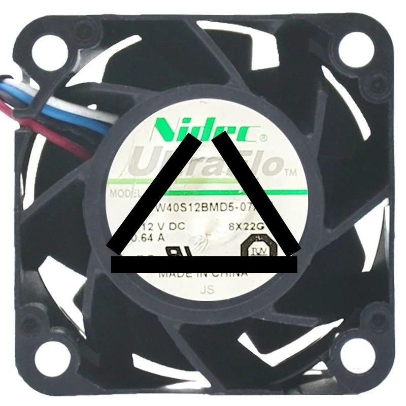 Nidec W40S12BMD5-07A25 DC 12V 0.64A 4 Wires PWM Axial Cooling Fan