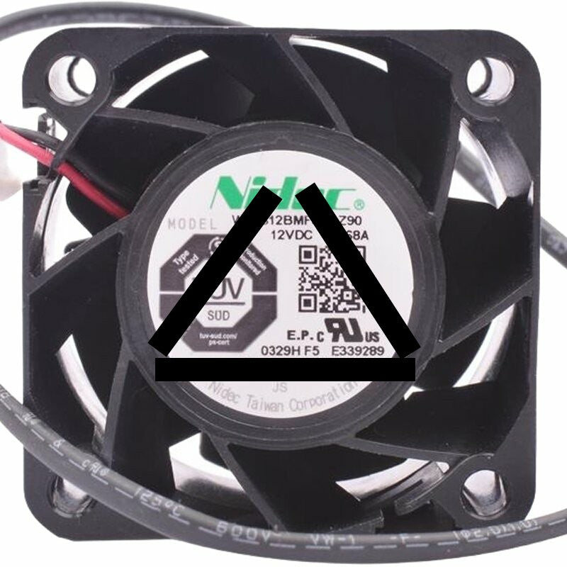 Nidec W40S12BMF5-01Z90 DC 12V 0.68A 2 Wires / 3 Wires Axial Cooling Fan