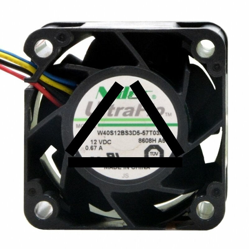 Nidec W40S12BS3D5-57T03A2 DC 12V 0.67A 2 Wires / 3 Wires / 4 Wires Axial Cooling Fan
