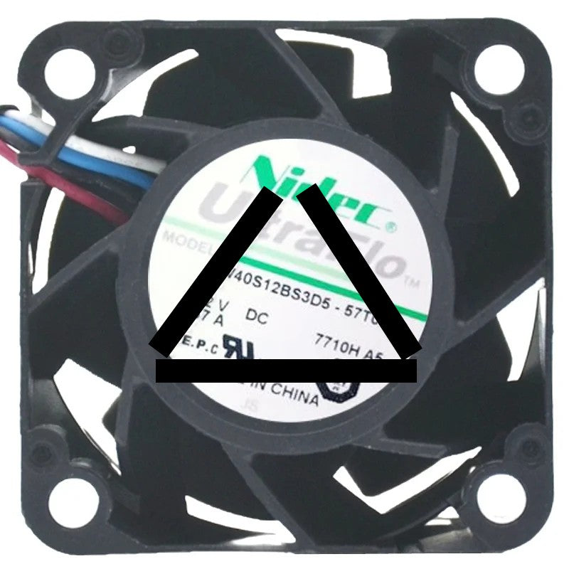 Nidec W40S12BS3D5-57T03A3 DC 12V 0.67A 4 Wires PWM Cooling Fan