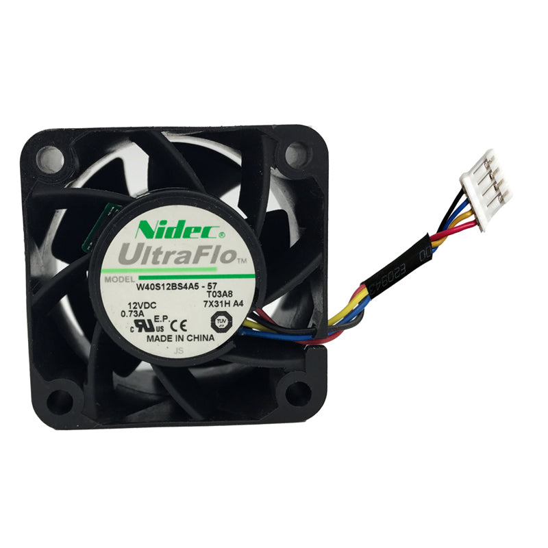 مروحة تبريد محورية للخادم Nidec W40S12BS4A5-57 4028 40x40x28mm 4cm DC 12V 0.73A