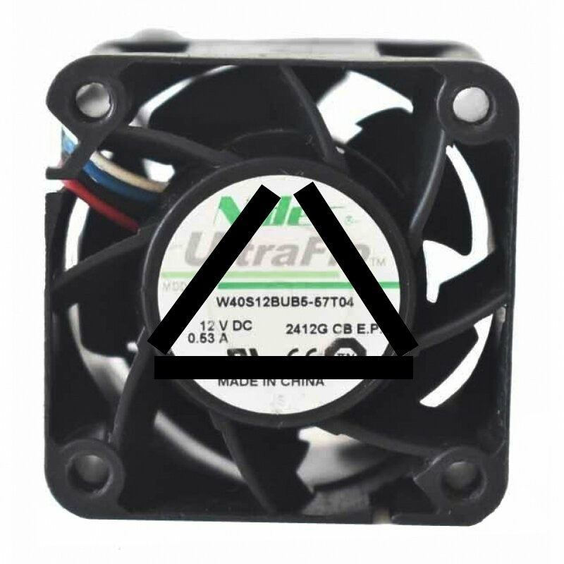 Nidec W40S12BUB5-57T04 DC 12V 0.53A 2 Wires / 3 Wires / 4 Wires Axial Cooling Fan