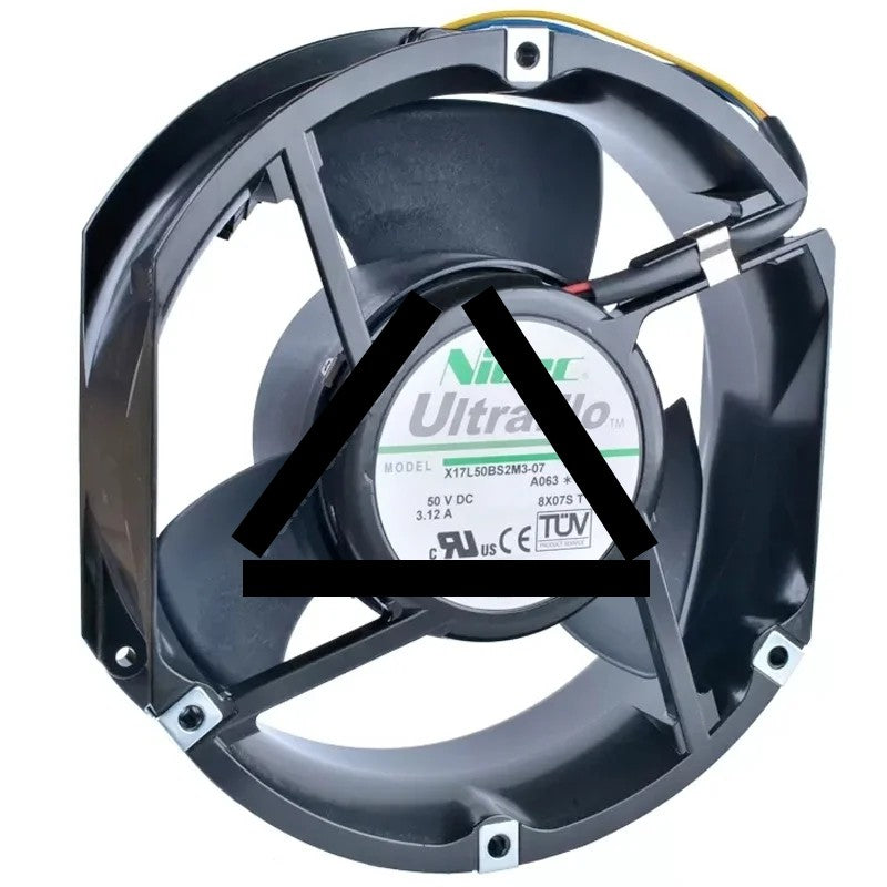 Nidec X17L50BS2M3-07 50V 3.12A 4 Wires Axial Cooling Fan