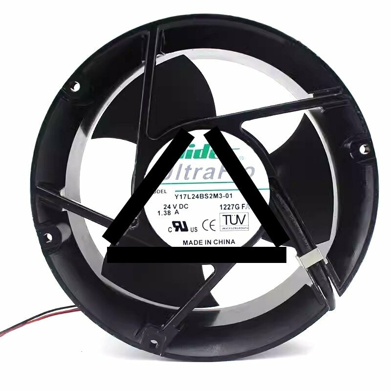 Nidec Y17L24BS2M3-01 DC 24V 1.38A 2 Wires Axial Cooling Fan