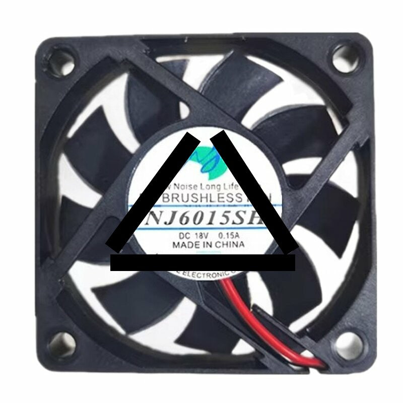 NJ6015SH DC Brushless 18V 0.15A 6015 Axial Cooling Fan