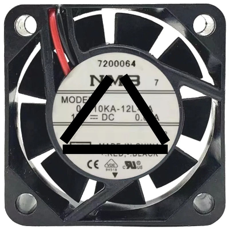 NMB 04010KA-12L-AA DC 12V 0.09A 2 Wires Axial Cooling Fan