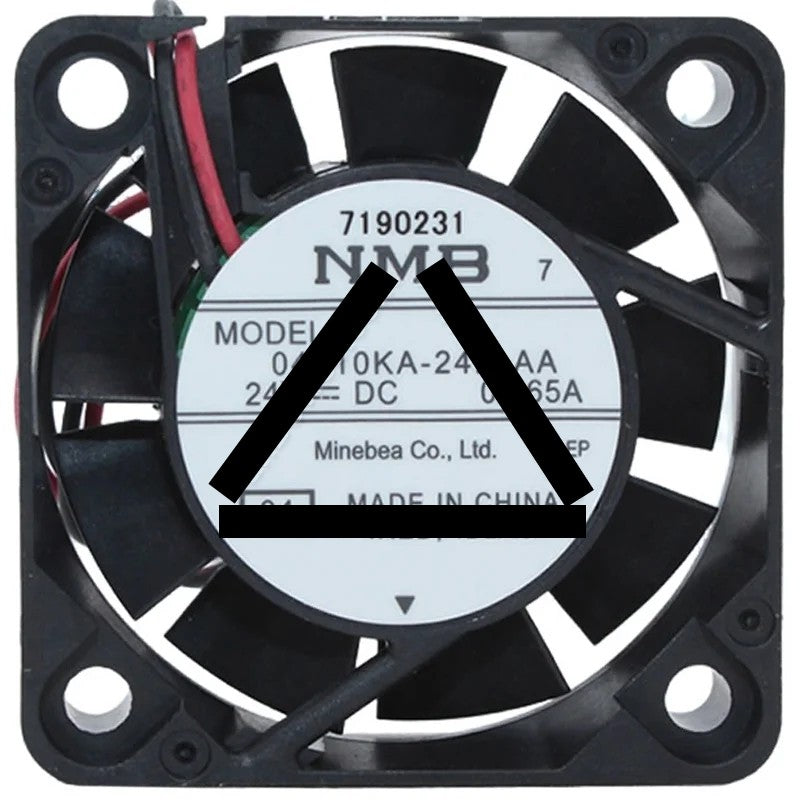 NMB 04010KA-24N-AA 24V 0.065A 2 Wires Axial Cooling Fan