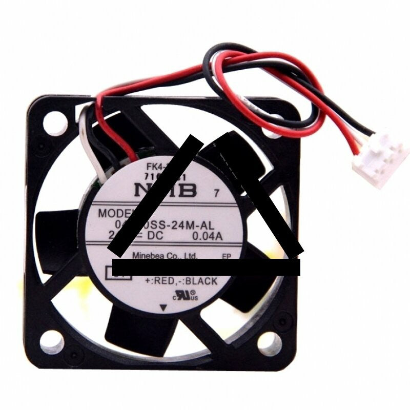 NMB 04010SS-24M-AL DC 24V 0.04A 3 Wires Axial Cooling Fan