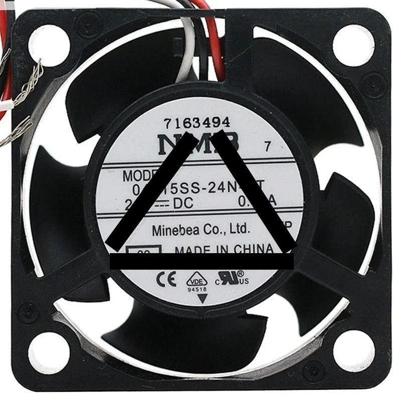 NMB 04015SS-24N-AT DC 24V 0.08A 3 Wires Axial Cooling Fan