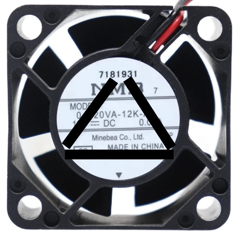 NMB 04020VA-12K-AA DC 12V 0.08A 2 Wires Axial Cooling Fan