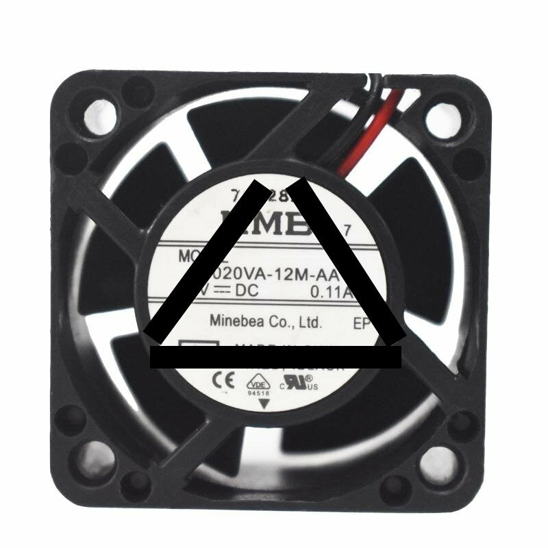 NMB 04020VA-12M-AA DC 12V 0.11A 2 Wires Axial Cooling Fan