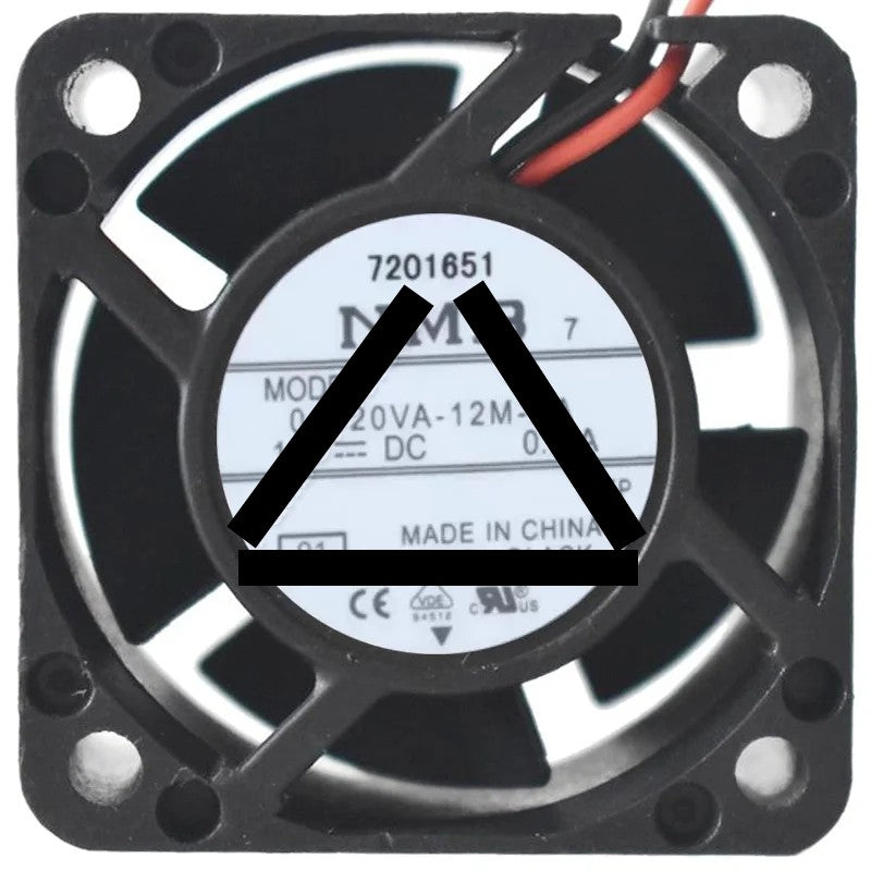NMB 04020VA-12M-BA DC 12V 0.11A 2 Wires Axial Cooling Fan