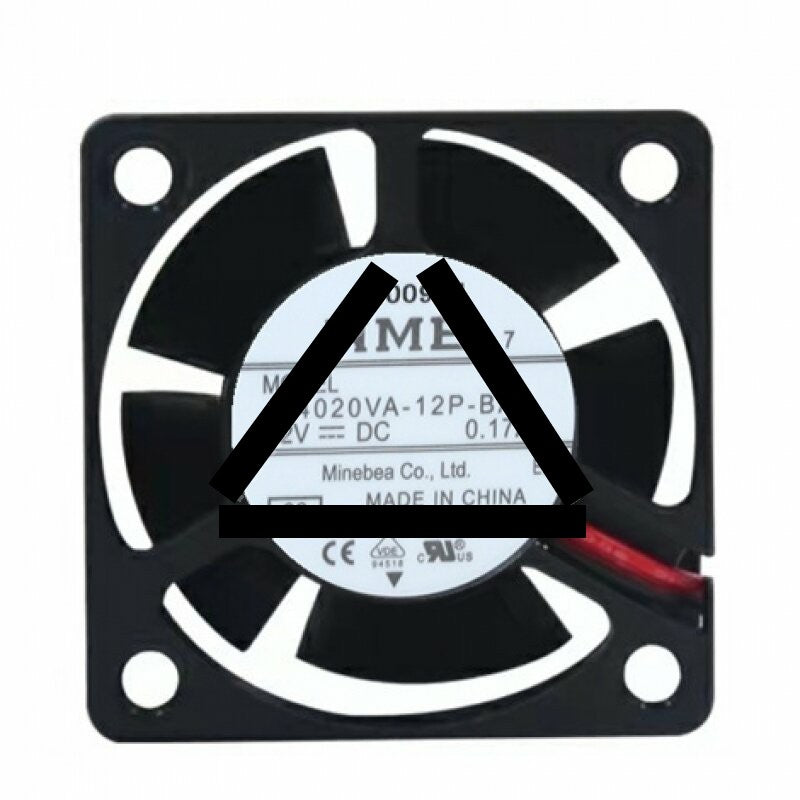 NMB 04020VA-12P-BA DC 12V 0.17A 2 Wires Axial Cooling Fan