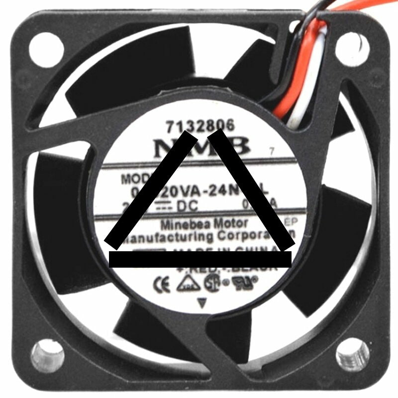 NMB 04020VA-24N-AL DC 24V 0.09A 2 Wires / 3 Wires Axial Cooling Fan