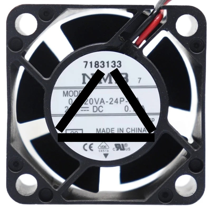 NMB 04020VA-24P-AA DC 24V 0.13A 2 Wires Axial Cooling Fan