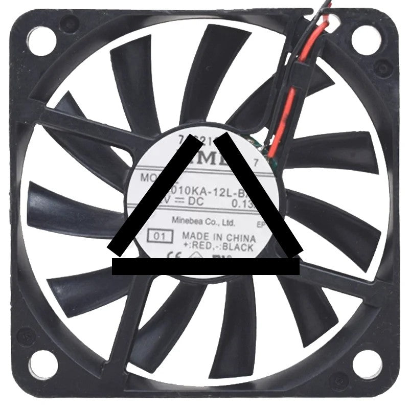 NMB 06010KA-12L-BA DC 12V 0.13A 2 Wires Axial Cooling Fan