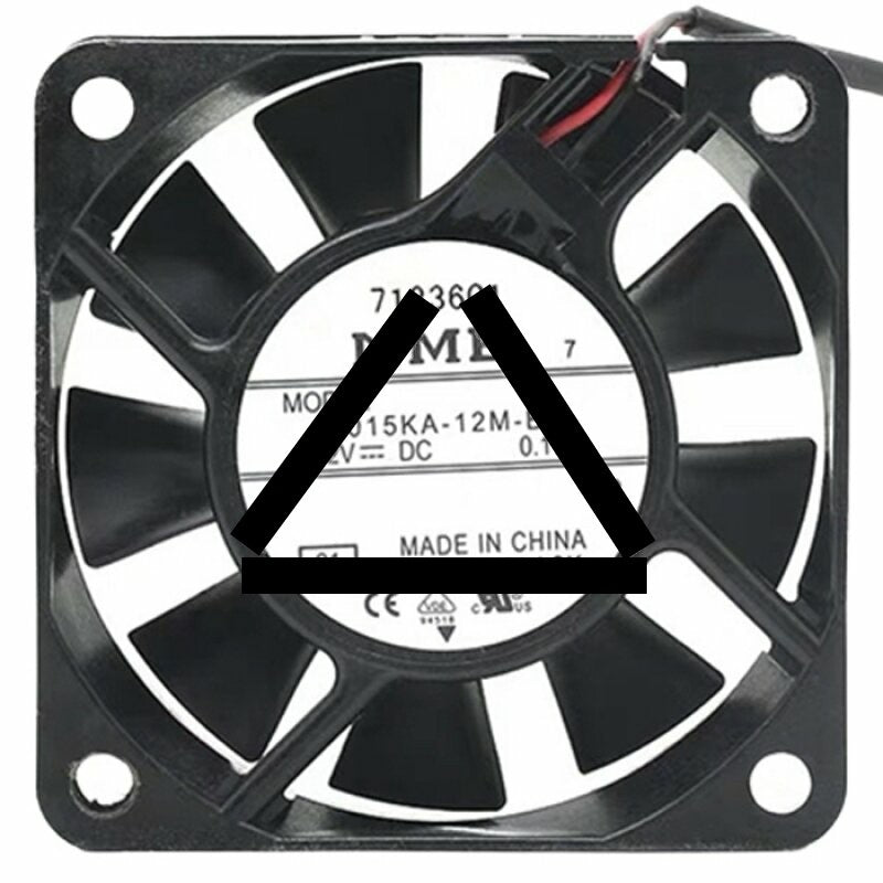 NMB 06015KA-12M-BA DC 12V 0.17A 2 Wires Axial Cooling Fan