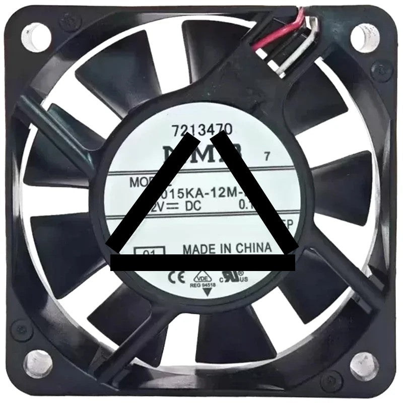NMB 06015KA-12M-BL DC 12V 0.17A 3 Wires Axial Cooling Fan