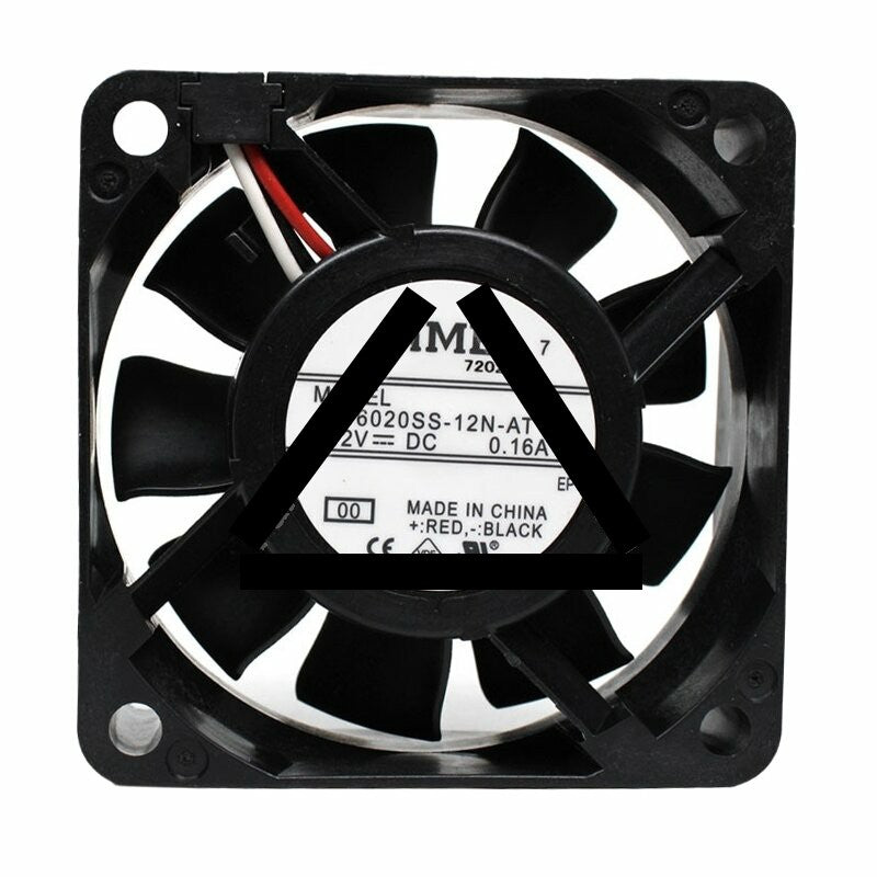 NMB 06020SS-12N-AT DC 12V 0.16A 6020 Axial Cooling Fan