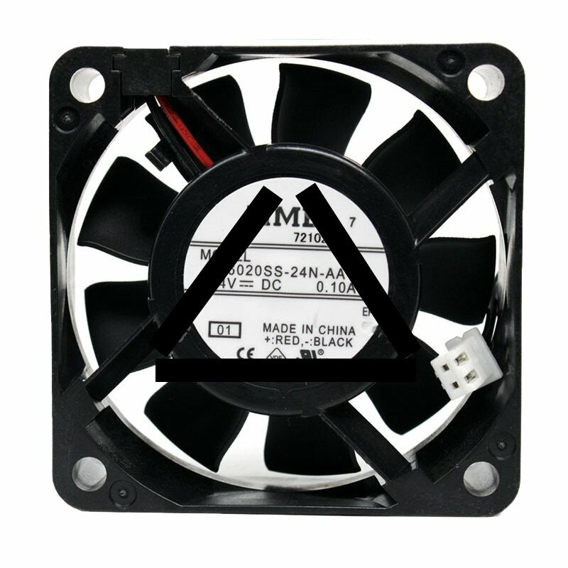 NMB 06020SS-24N-AA DC 24V 0.10A 6020 Axial Cooling Fan