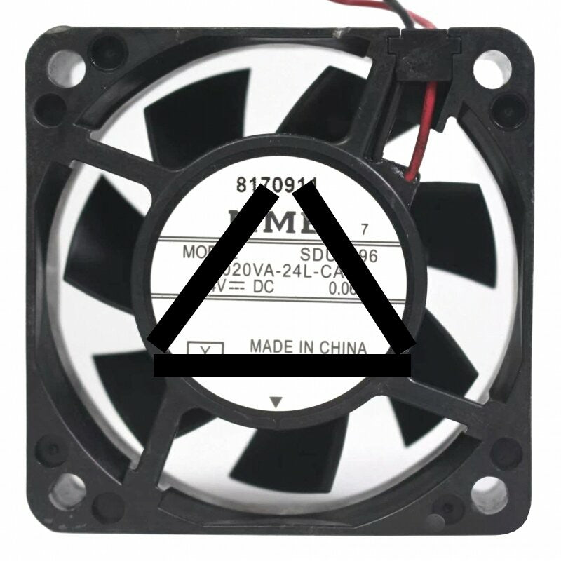 NMB 06020VA-24L-CAS DC 24V 0.06A 2 Wires Axial Cooling Fan