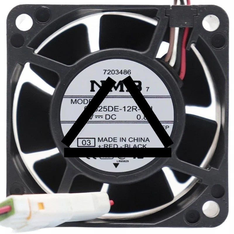 NMB 06025DE-12R-CU DC 12V 0.87A 4 Wires Axial Cooling Fan