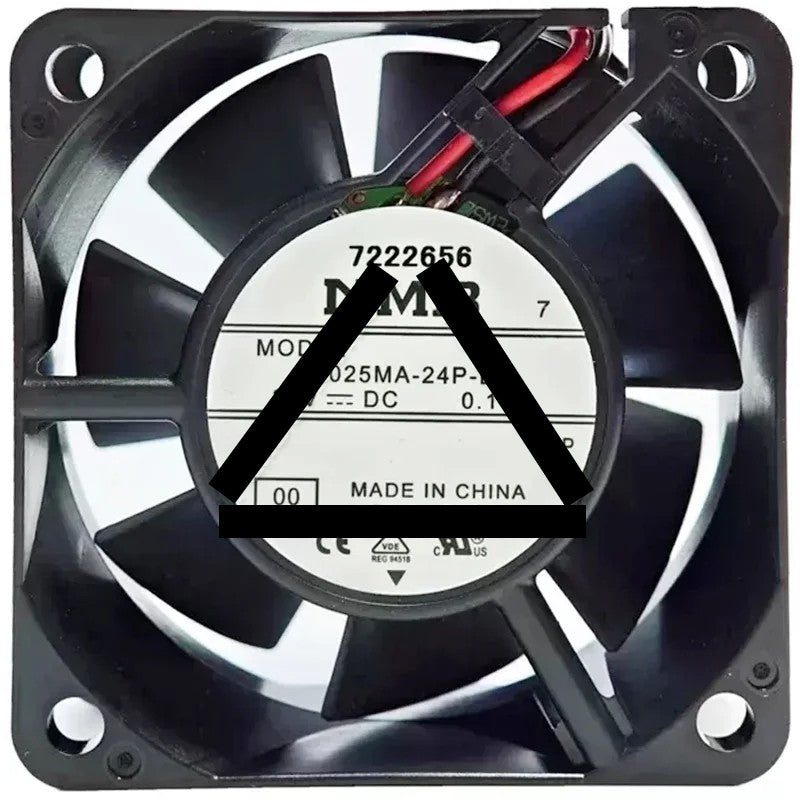NMB 06025MA-24P-EA DC 24V 0.17A 2 Wires Axial Cooling Fan