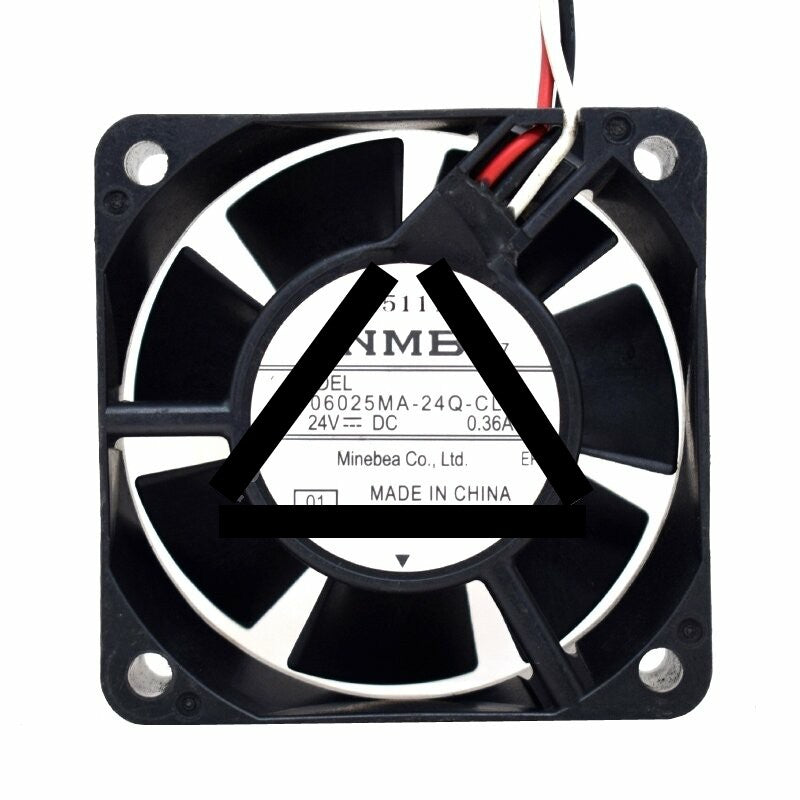 NMB 06025MA-24Q-CL DC 24V 0.36A 2 Wires / 3 Wires Axial Cooling Fan
