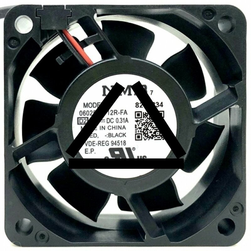 NMB 06025SA-12R-FA DC 12V 0.31A 2 Wires Axial Cooling Fan
