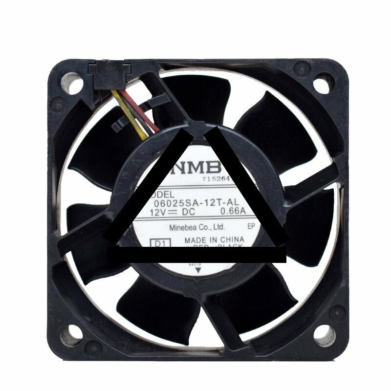NMB 06025SA-12T-AL DC 12V 0.66A 6025 Axial Cooling Fan