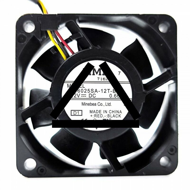 NMB 06025SA-12T-BL DC 12V 0.66A 6025 Axial Cooling Fan