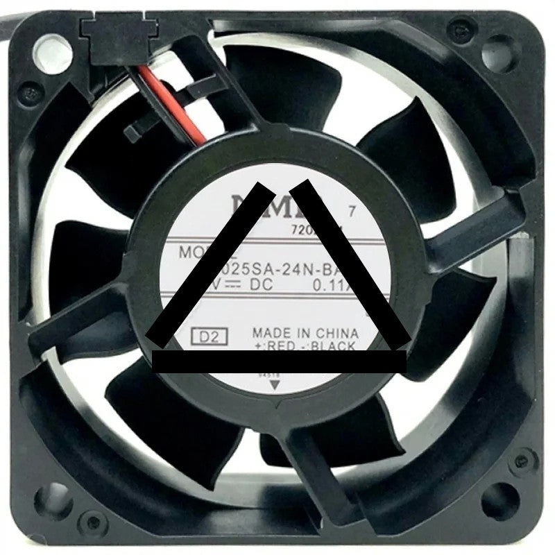 NMB 06025SA-24N-BA DC 24V 0.11A 2 Wires Axial Cooling Fan