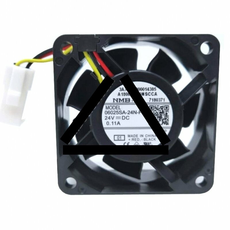 NMB 06025SA-24N-FB DC 24V 0.11A 3 Wires Axial Cooling Fan